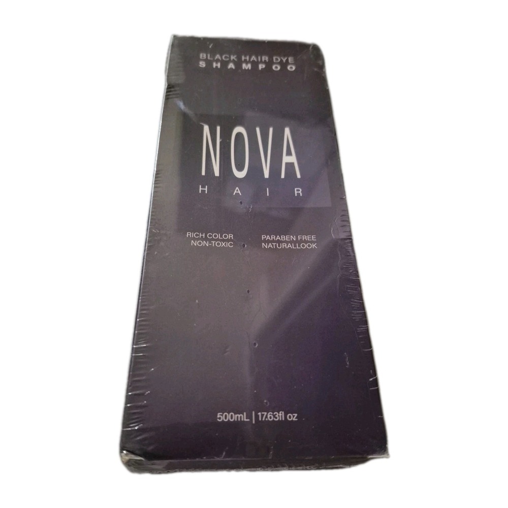 NOVA Black Hair Dye Shampoo 17.63 fl oz (A267)
